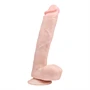 Easytoys - tapadótalpas, herés nagy dildó (26,5cm) - natúr