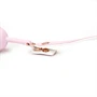 White & Pink Fairy Goat Leather Ball Gag