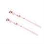 White & Pink Fairy Goat Leather Ankle Cuffs