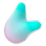 Satisfyer Mermaid Vibes - léghullámos csiklóizgató (menta-pink)