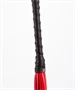 Calf Leather Handle Saddle Leather Tails Red