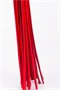 Calf Leather Handle Saddle Leather Tails Red