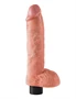 10" Vibrating Cock with Balls  Light