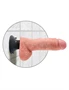 8" Vibrating Cock with Balls  Light