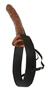 10" Chocolate Dream Hollow Strap-On  Brown/Black