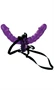 Double Delight Strap-on  Purple/Black