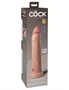 9" Dual Density Silicone Cock  Light