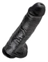 11" Cock with Balls Black