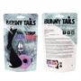 FEELZTOYS Bunny Tails - fém anál dildó nyuszifarokkal (ezüst-lila)