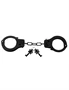 Designer Metal Handcuffs  Black