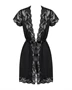 810-PEI-1 peignoir black   S/M