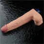 10" REAL SOFTEE Rechargeable Vibrating Dildo(Flesh)