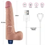 10" REAL SOFTEE Rechargeable Vibrating Dildo(Flesh)