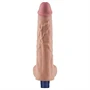 10" REAL SOFTEE Rechargeable Vibrating Dildo(Flesh)