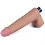 10" REAL SOFTEE Rechargeable Vibrating Dildo(Flesh)