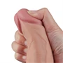 10" REAL SOFTEE Rechargeable Vibrating Dildo(Flesh)