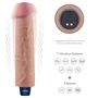 9.5" REAL SOFTEE Rechargeable Vibrating Dildo(Flesh)