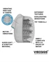 VIBEGGS - Ribs Delight - Vibrating Masturbation Sleeve - White