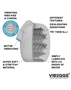 VIBEGGS - Ribs Delight - Vibrating Masturbation Sleeve - White