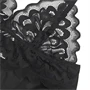 SUBBLIME - virágmintás csipke babydoll fekete L/XL