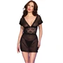 CHILIROSE – érzéki fekete babydoll XL méretben