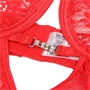 SUBBLIME - Díszes red babydoll állítható pántokkal S/M