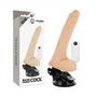 BASECOCK - VALÓSÁGHŰ, CSUKLÓS TÁVIRÁNYÍTÓS VIBRÁTOR NATÚR 18,5 CM