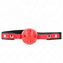 KINK - RED HOLLOW HARD BALL 4 CM GAG BLACK STRAP 60 x 2 CM állítható 37-52 CM