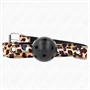 KINK - LEOPARD BREATHABLE BALL 4.5 CM GAG 65 x 2.5 CM