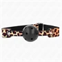 KINK - LEOPARD BREATHABLE BALL 4.5 CM GAG 65 x 2.5 CM