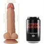 CYBER SILICOCK - STRAP-ON JUDE FOLYÉKONY SZILIKON 3 AJÁNDÉK PÉNISZGYŰRŰVEL