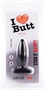 Plug Slim M I Love Butt 11 x 3.7 cm Fekete