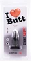 Plug Slim S I Love Butt 8,5 x 3 cm Fekete