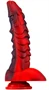 Dildo Dragon Sarkan 19 x 4.5cm fekete-piros