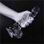 Dildick XL – átlátszó, nagyméretű dildó 19 x 5 cm