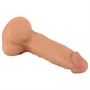 Mr. Rude - tapadótalpas, herés dildó - 19cm (natúr)