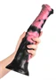 Ragulf Animal Dildo 26 x 5.5cm Fekete-rózsaszín