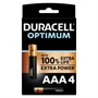 DURACELL - OPTIMUM 200 LÚGOS ELEM AAA LR03 4 DARAB