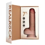 REALROCK - tapadókorongos vibrátor - natúr (18cm)