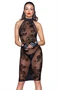 Midi tulle dress with velvet straps in the back - XL
