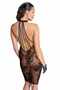 Midi tulle dress with velvet straps in the back - XL