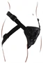 Strap-On Get Real Dildo övheveder Harness Fekete