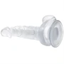 BAILE - VALÓSÁGHŰ VIBRÁTOR TAPADÓKORONGGAL ÉS HERÉKKEL 16.7 CM ÁTLÁTSZÓ