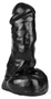 Dildo Neo Dark Crystal - Elegáns, sötét kristály formájú masszírozó (25 x 11 cm)