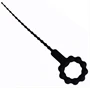 Vibráló húgycspálca O-gyrvel  17,5 cm, 3-8 mm átmér