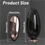 Sex HD Mirror - melegítő funkciós nyaló vibrátor (fekete)