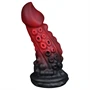 OgazR - polipkar dildó - 19cm (piros)