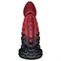 OgazR - polipkar dildó - 19cm (piros)
