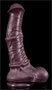 Kymera S – prémium dildó, 19 cm barna változat