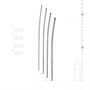 Prémium urethral tágítók 4-7mm - 4 darabos szett
